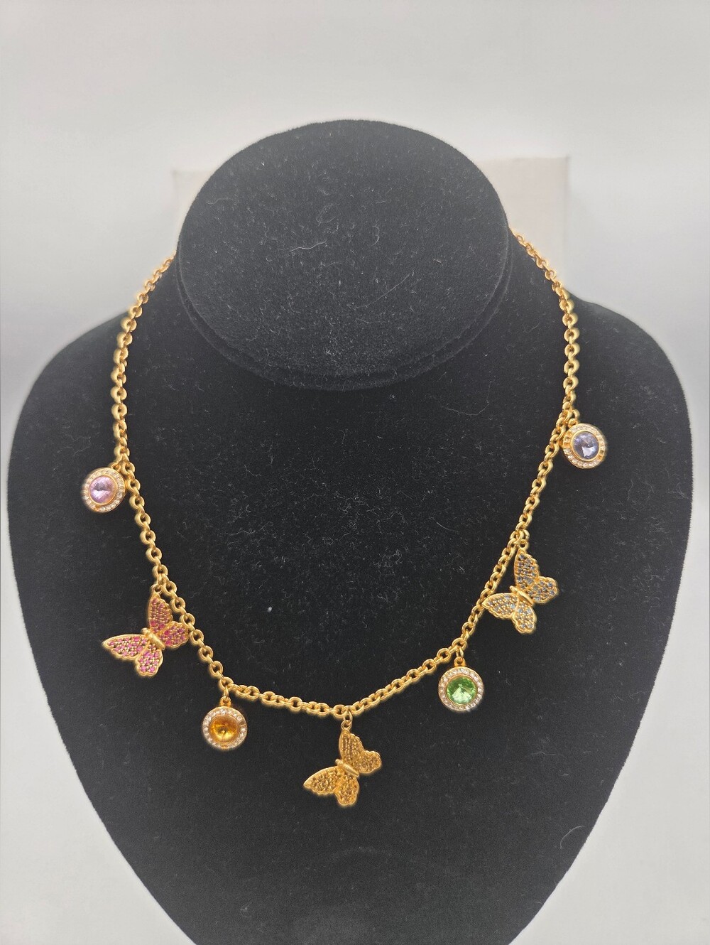 NEW BUTTERFLY NECKLACE KURT GEIGER LONDON